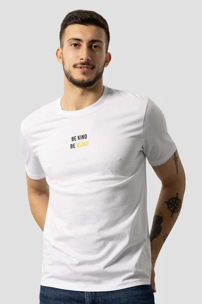 T-Shirt Klout Recycler Blanc Pour Homme Et Femme â Image 6