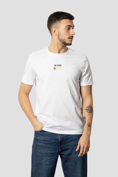 T-Shirt Klout Recycler Blanc Pour Homme Et Femme â Image 9