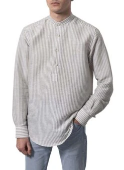 Chemise Klout Polera Sauge Vert Et Blanc Homme