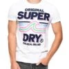 T-Shirt Superdry Malibu Blanc Homme