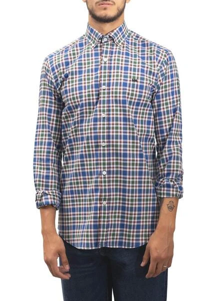 Chemise Klout Camino Bleu Y Vert Pour Homme