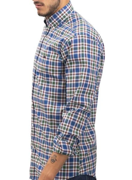 Chemise Klout Camino Bleu Y Vert Pour Homme â Image 2