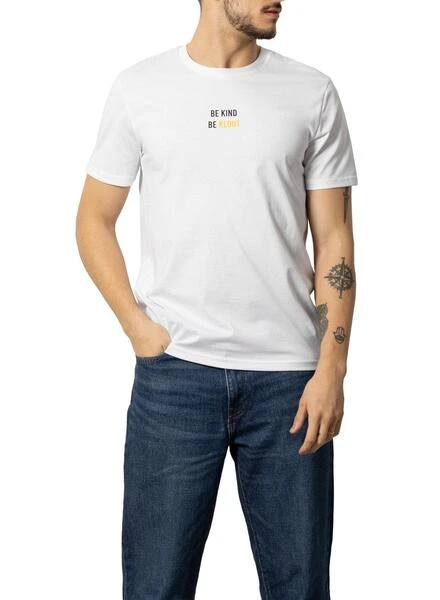 T-Shirt Klout Recycler Blanc Pour Homme Et Femme â Image 2