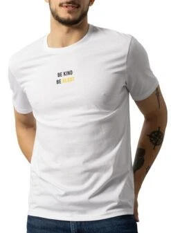 T-Shirt Klout Recycler Blanc Pour Homme Et Femme