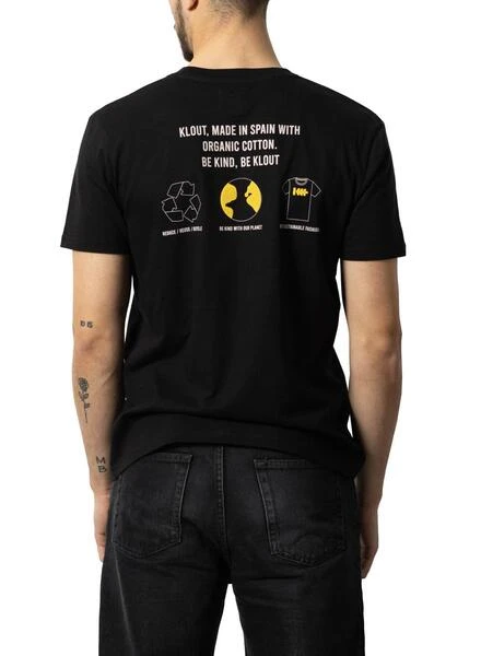 T-Shirt Klout Recycler Noire â Image 2