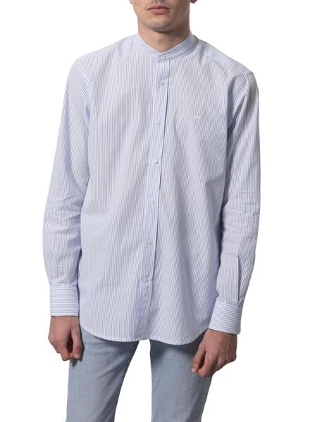 Chemise Klout Polera MilRayures Bleu Y Blanc Homme