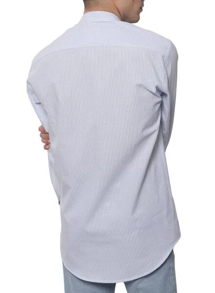 Chemise Klout Polera MilRayures Bleu Y Blanc Homme â Image 5