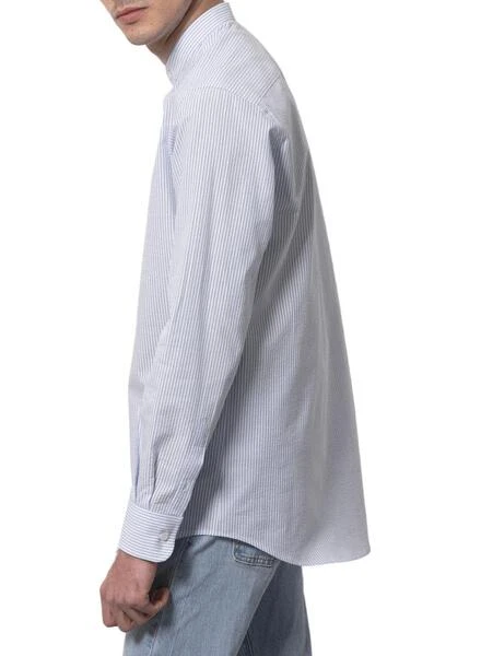 Chemise Klout Polera MilRayures Bleu Y Blanc Homme â Image 7