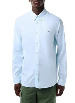 Chemise Lacoste Panorama Décontracté Bleu Pour Homme