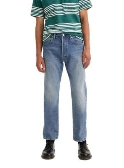 Jeans Levis 501 Crop Bleu Pour Homme