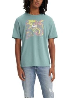 T-Shirt Levis Strauss Turquesa Pour Homme