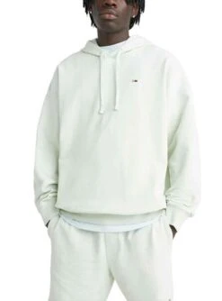 Sweat Tommy Jeans Ovz College Vert Homme