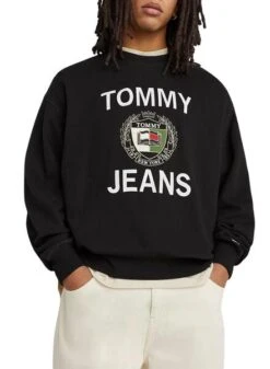 Sweat Tommy Jeans Boxy Luxy Noire Homme