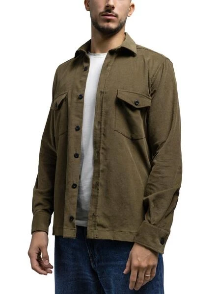 Surchemise Klout Corduroy Vert Pour Homme â Image 7