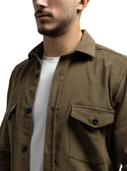 Surchemise Klout Corduroy Vert Pour Homme â Image 8