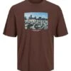 T-Shirt Jack & Jones Copenhagen Brun Homme