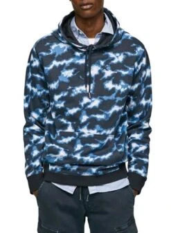 Sweat Pepe Jeans Angel Bleu Marine Pour Homme