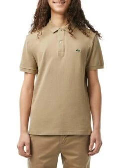 Polo Lacoste Slim Fit Beige Pour Homme