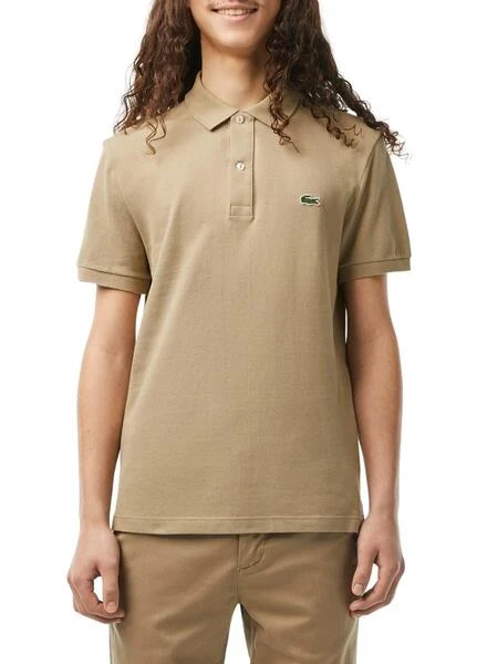 Polo Lacoste Slim Fit Beige Pour Homme