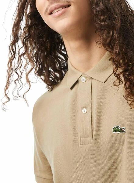 Polo Lacoste Slim Fit Beige Pour Homme â Image 3