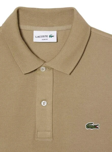 Polo Lacoste Slim Fit Beige Pour Homme â Image 5