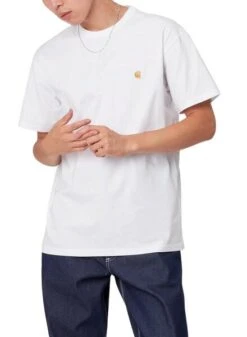 T-Shirt Carhartt Chase Blanc Pour Homme