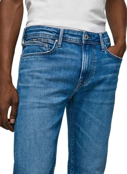 Pantalon Jeans Pepe Jeans Trappe Reg Bleu Homme – Image 3