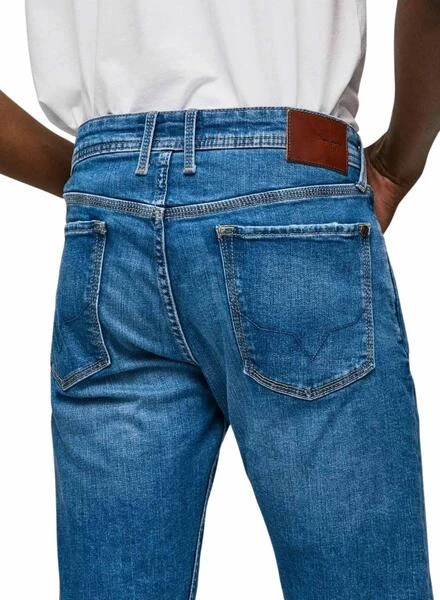 Pantalon Jeans Pepe Jeans Trappe Reg Bleu Homme – Image 4