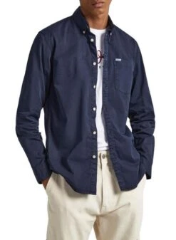 Chemise Pepe Jeans Crail Bleu Marine Pour Homme