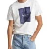 T-Shirt Pepe Jeans Welsch Blanc Pour Homme