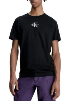 T-Shirt Calvin Klein Monologo Noire Pour Homme