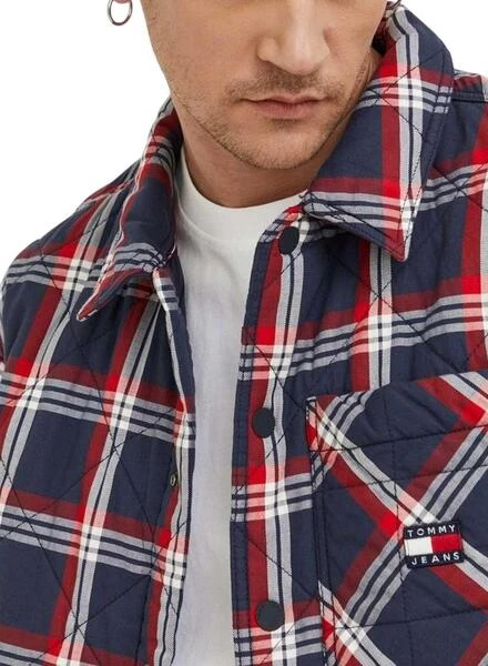 Surchemise Tommy Jeans Padded Bleu Marine Pour Homme â Image 3
