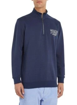 Sweat Tommy Jeans Graphic Bleu Pour Homme