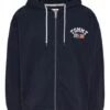 Sweat Tommy Jeans Zip Bleu Marine Pour Homme