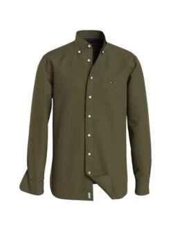 Chemise Tommy Hilfiger Flex Brushed Vert Homme