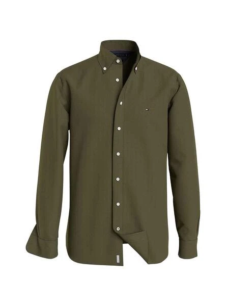 Chemise Tommy Hilfiger Flex Brushed Vert Homme