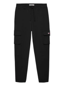 Pantalon Tommy Jeans Badge Cargo Noire Homme