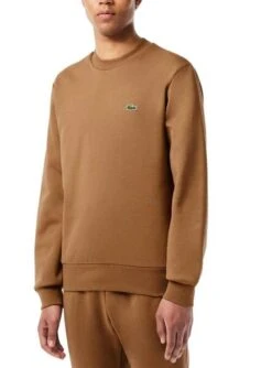Sweat Lacoste Atemporal Brun Pour Homme