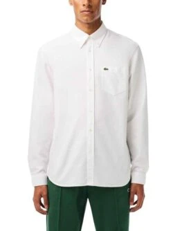 Chemise Lacoste Casual Blanc Pour Homme