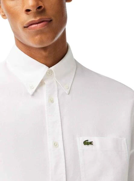 Chemise Lacoste Casual Blanc Pour Homme â Image 3