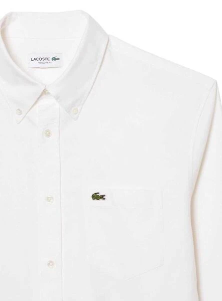 Chemise Lacoste Casual Blanc Pour Homme â Image 5