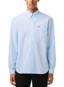 Chemise Lacoste Casual Oxford Bleu Pour Homme