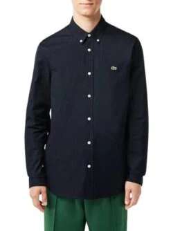 Chemise Lacoste Décontracté Regular Fit Bleu Marine Homme