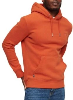Sweat Superdry Essential Orange Homme