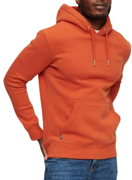Sweat Superdry Essential Orange Homme