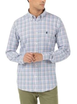 Chemise El Pulpo Bloom Cadres Bleu Clair Pour Homme