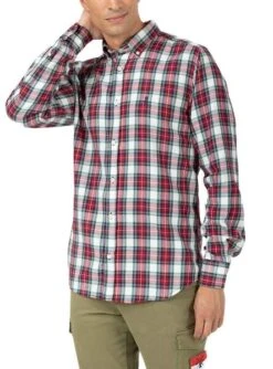 Chemise El Pulpo Cadres Rouge Pour Homme