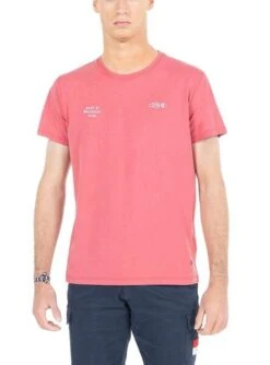 T-shirt Le Poulpe Imprimé Texte Rouge Rose
