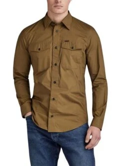 Chemise G-Star Marin Slim Vert Pour Homme