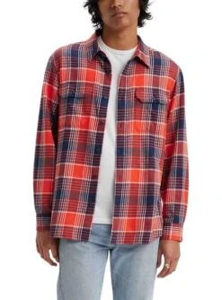 Chemise Levis Jackson Worker Rouge Pour Homme